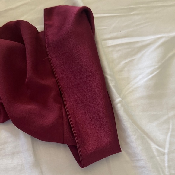 J Crew-Elegant Burgundy Women's Top-SZ XXL - Picture 4 of 4